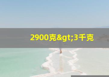 2900克>3千克